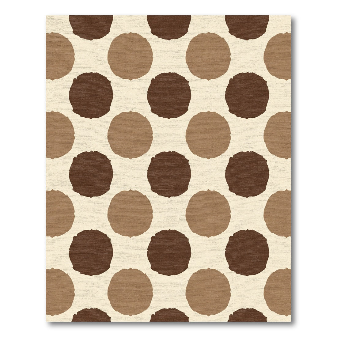 Earthy Tones Dot Arrangement Rug