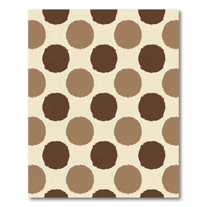 Earthy Tones Dot Arrangement Rug