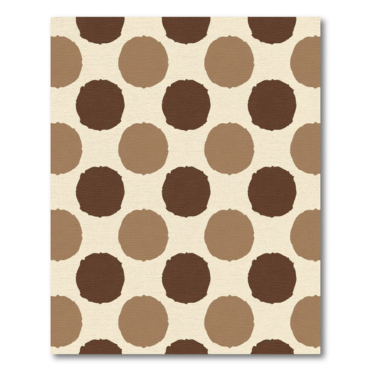 Earthy Tones Dot Arrangement Rug