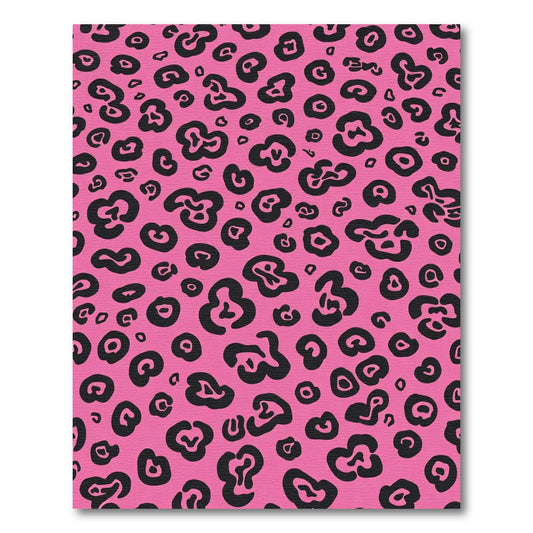 Bold Pink Leopard Spots Rug
