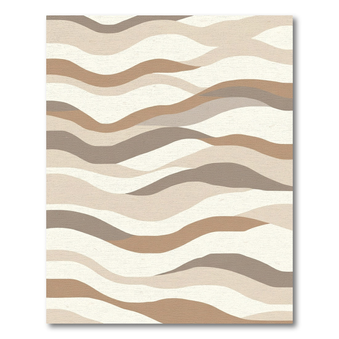 Neutral Dune Landscape Waves Rug