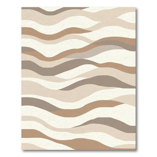 Neutral Dune Landscape Waves Rug