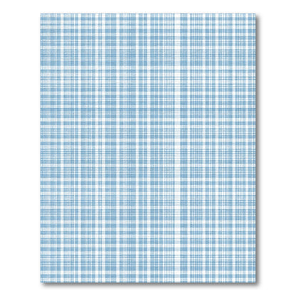 Soft Blue Plaid Grid Lines Rug