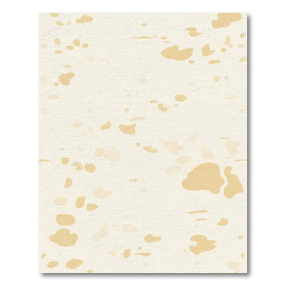 Neutral Spotted Abstract Paint Splatter Rug