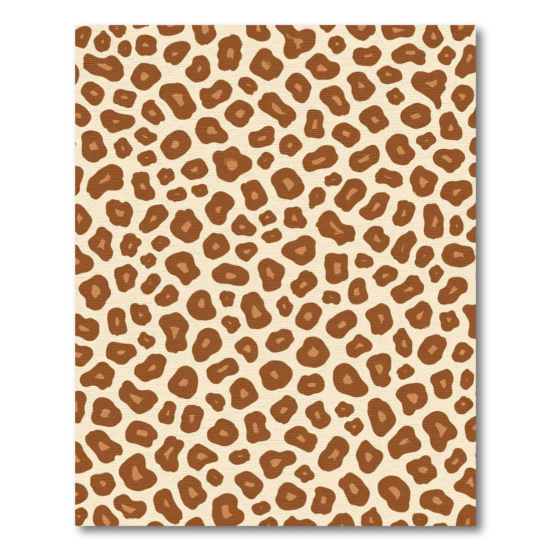 Classic Brown Animal Print Spots Rug