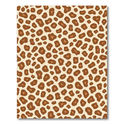 Classic Brown Animal Print Spots Rug