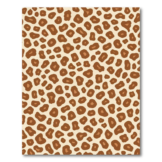 Classic Brown Animal Print Spots Rug