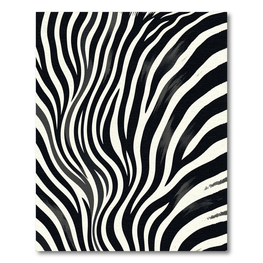 Bold Monochrome Animalistic Striations Rug