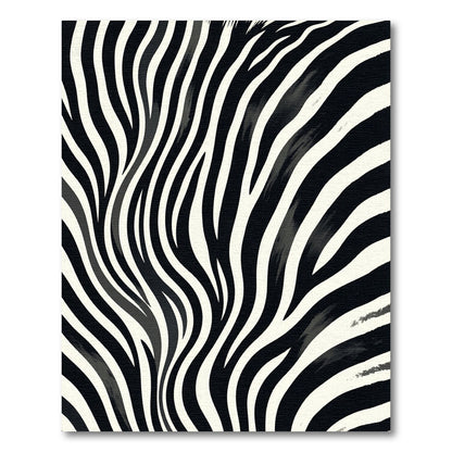 Bold Monochrome Animalistic Striations Rug