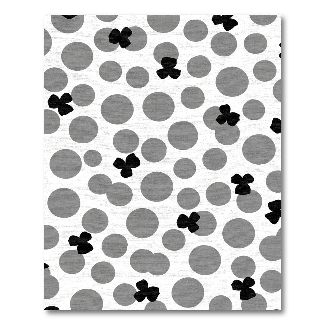 Monochromatic Flower Scatter Dot Rug