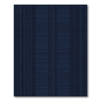 Deep Navy Vertical Striped Rug