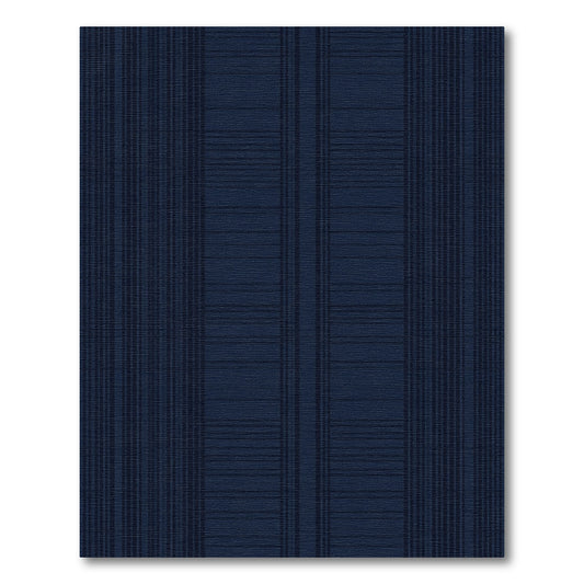 Deep Navy Vertical Striped Rug