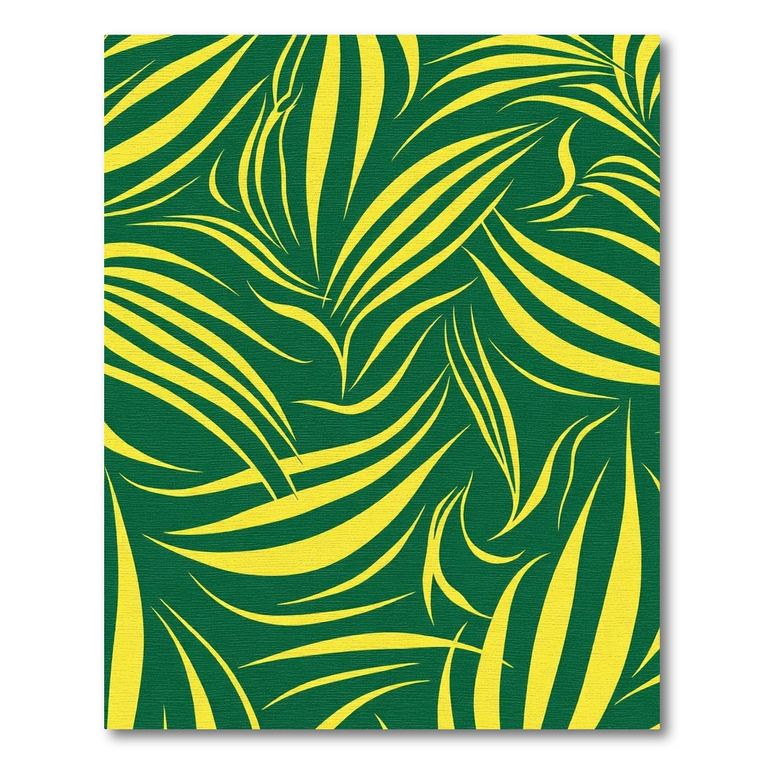 Vibrant Yellow Green Abstract Swirl Rug