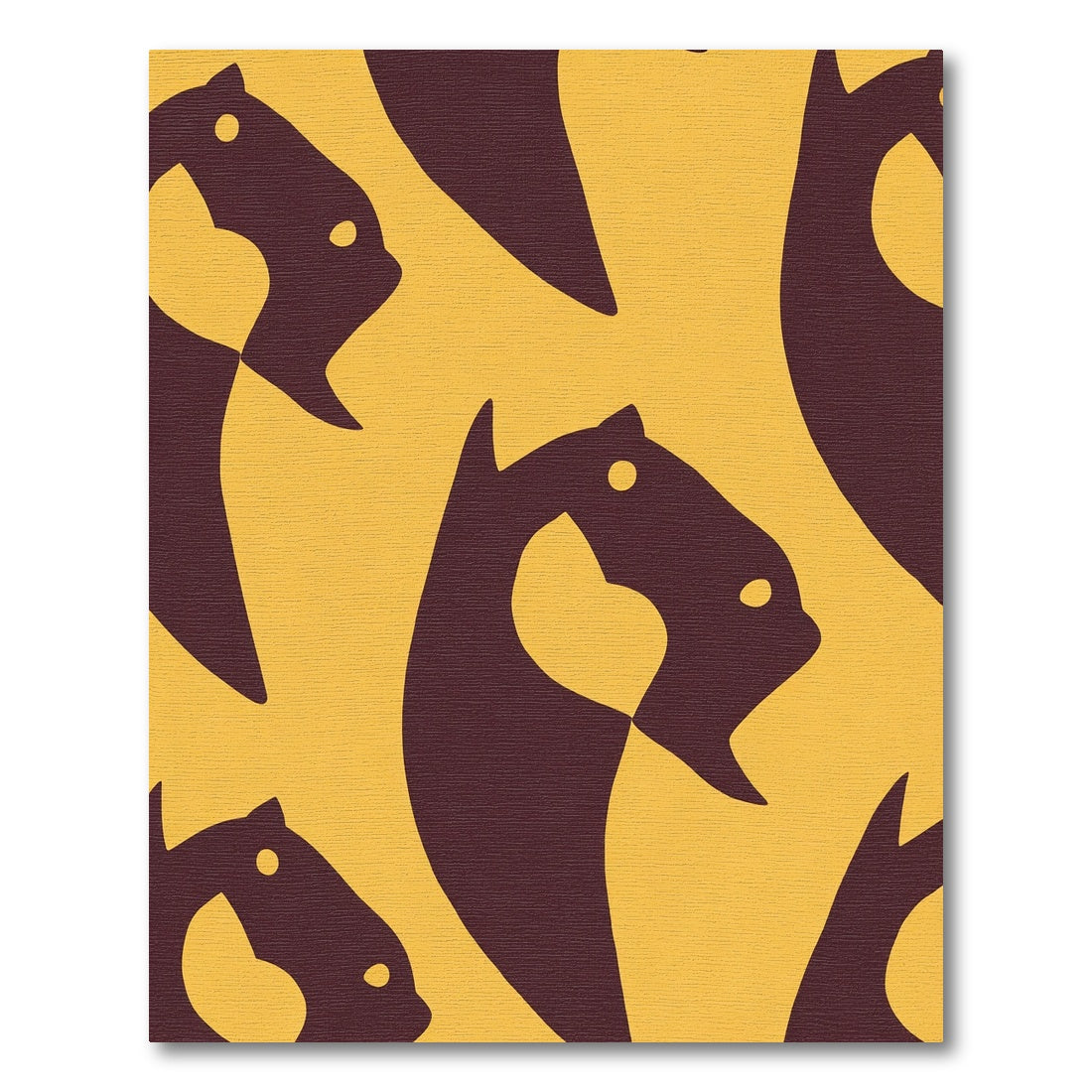 Bold Marigold Horse Abstract Rug