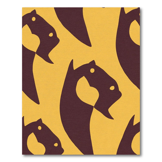 Bold Marigold Horse Abstract Rug