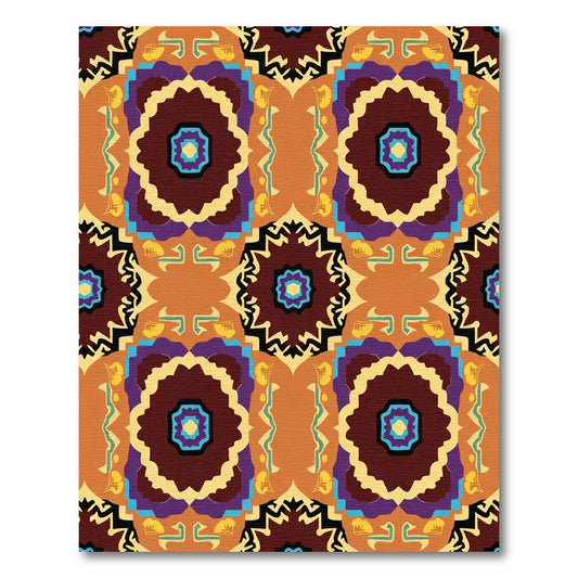 Earth Tones Medallion Sunburst Rug