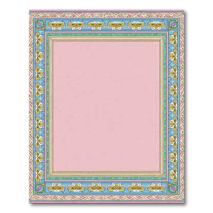 Pastel Pink Butterfly Border Rug
