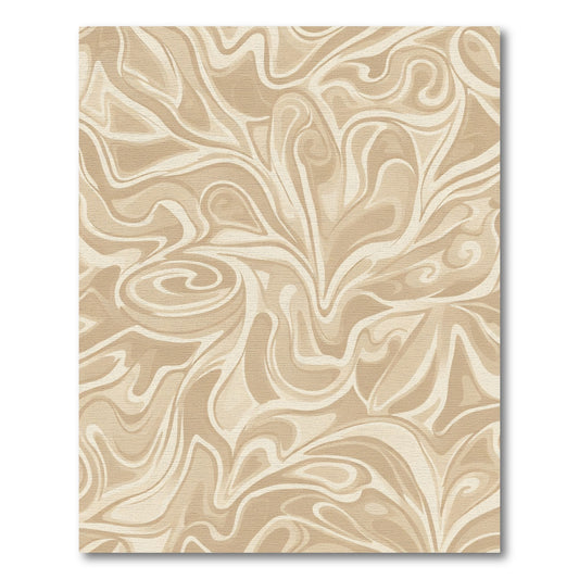 Earthy Swirl Abstraction Rug