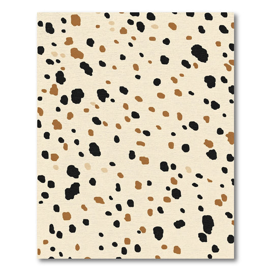 Brown Black Speckled Beige Spots Rug