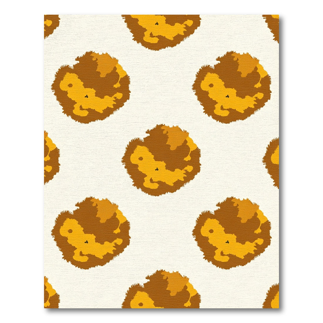Earthy Sunburst Circles Repeat Rug