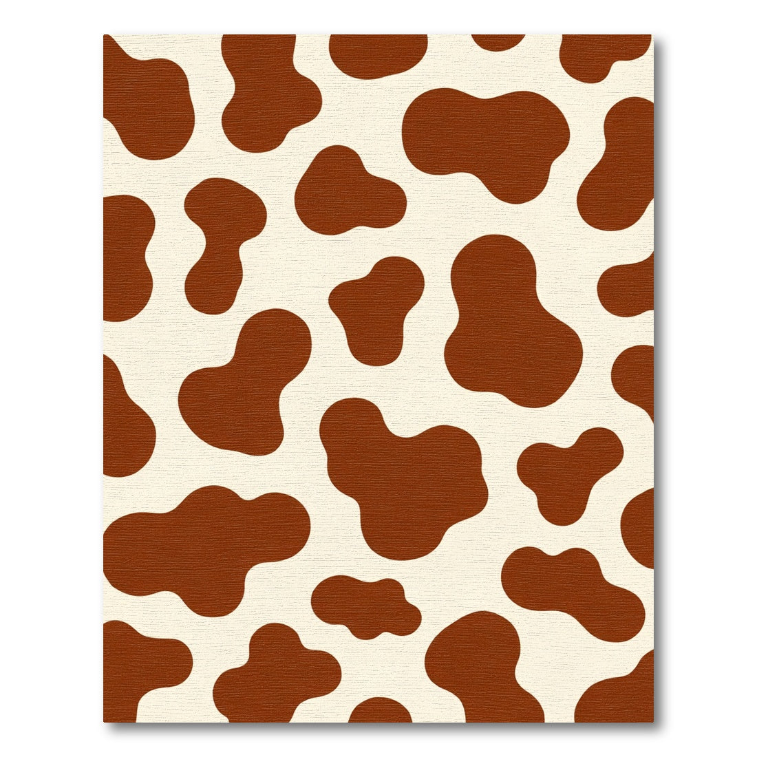 White Brown Cow Spots Rug