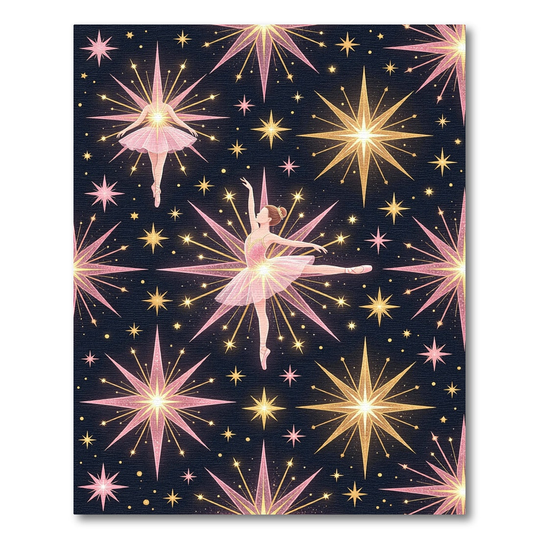 Ballerina Celestial Golden Starry Sky Rug