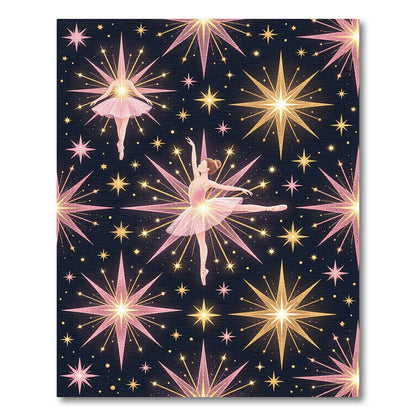 Ballerina Celestial Golden Starry Sky Rug