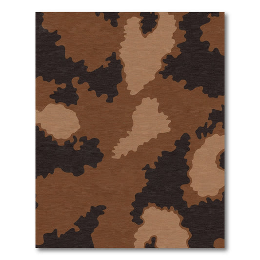 Earthy Blend Camouflage Abstract Rug