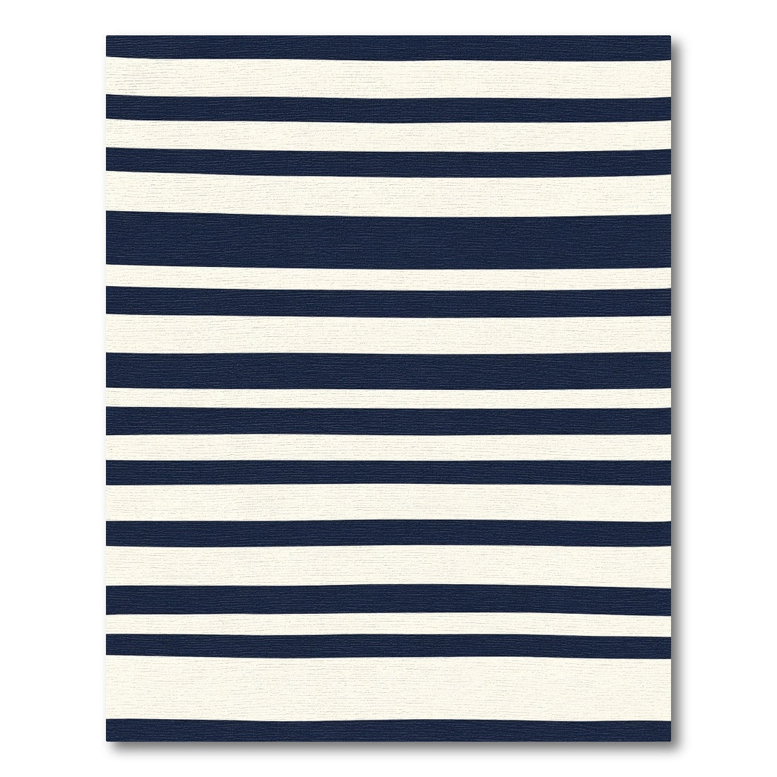 Navy Cream Classic Stripe Rug