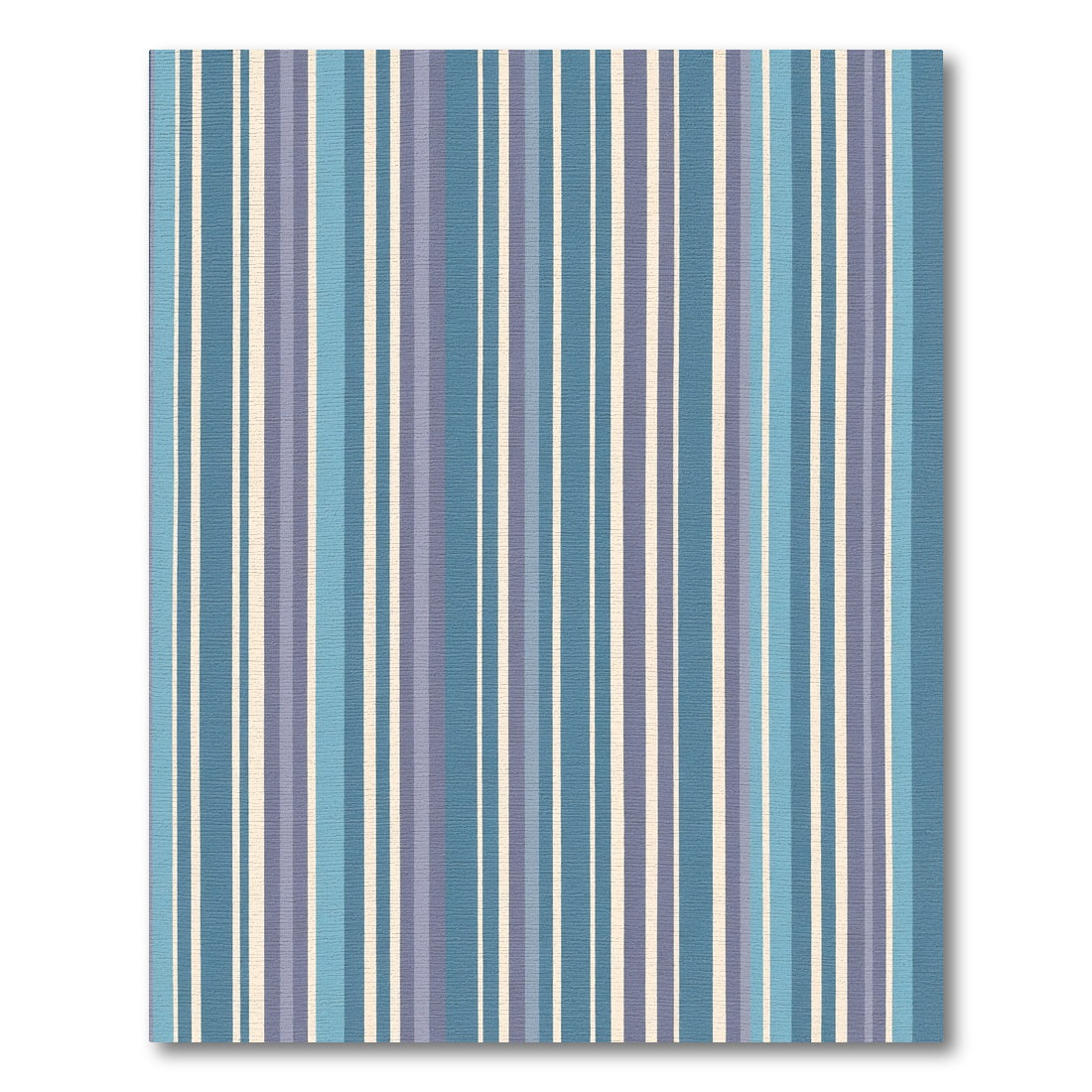 Calm Blue Vertical Stripe Rug