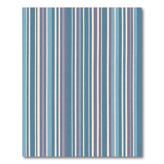 Calm Blue Vertical Stripe Rug