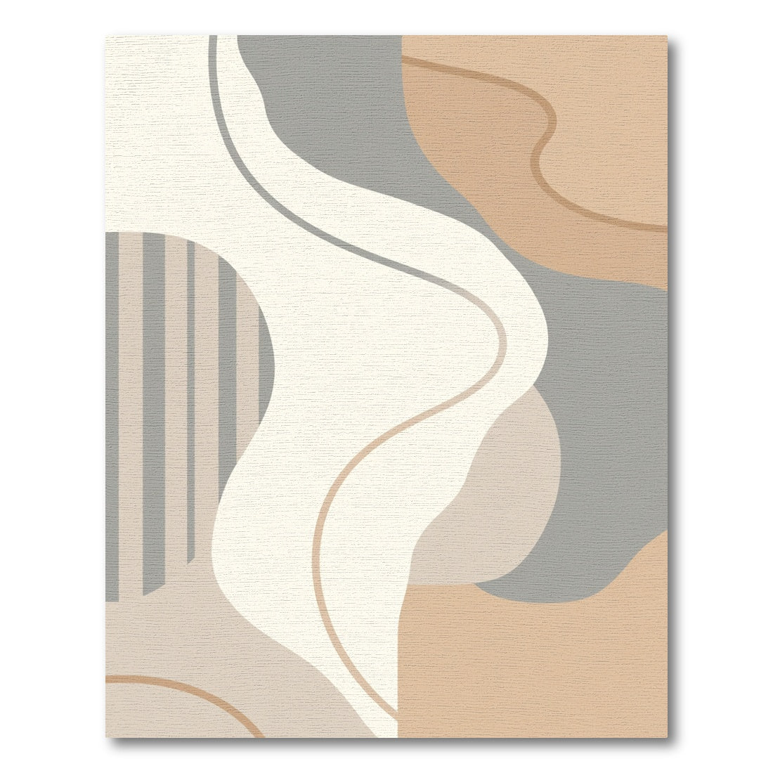 Abstract Neutral Organic Waves Rug