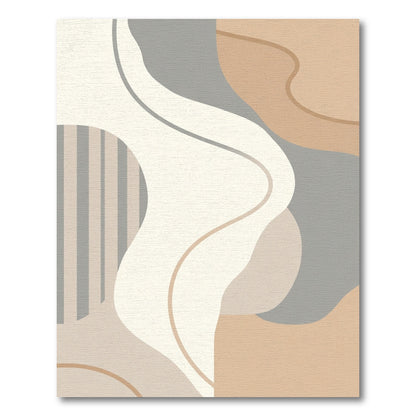 Abstract Neutral Organic Waves Rug