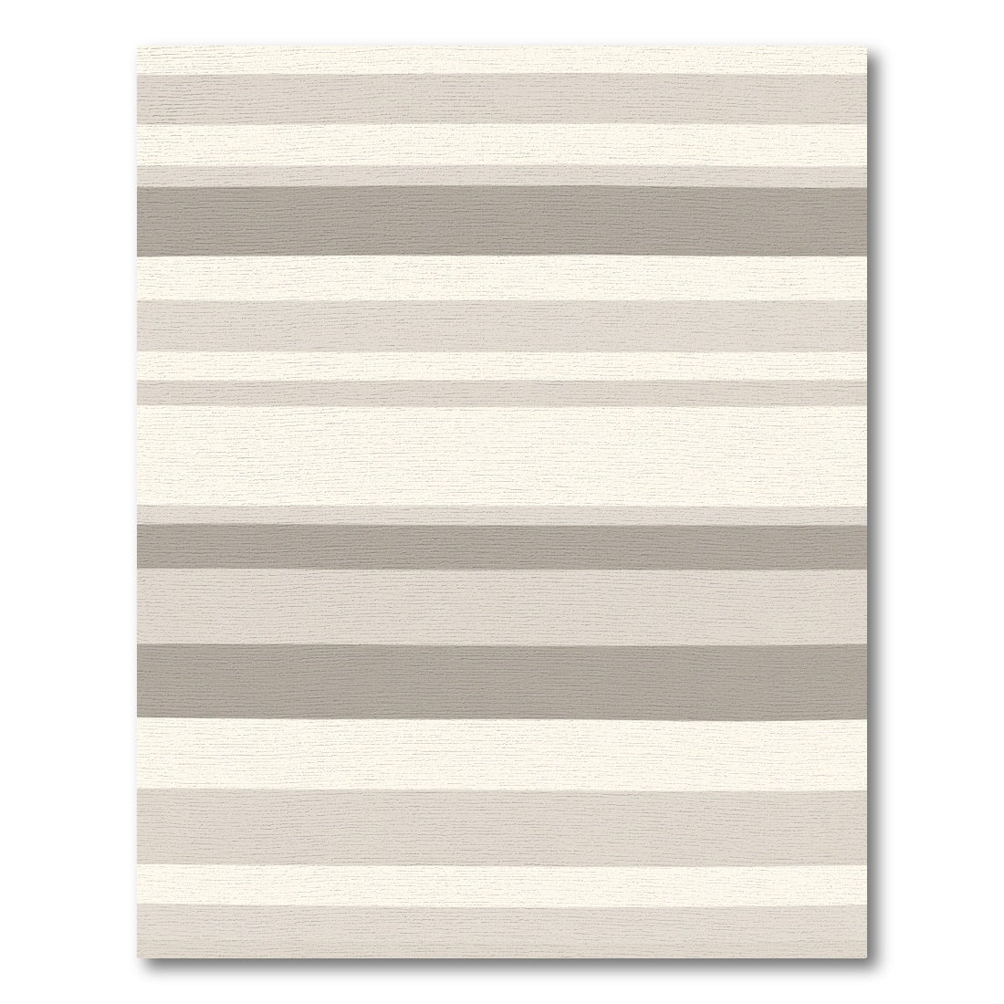Neutral Earth Tone Horizontal Stripe Rug