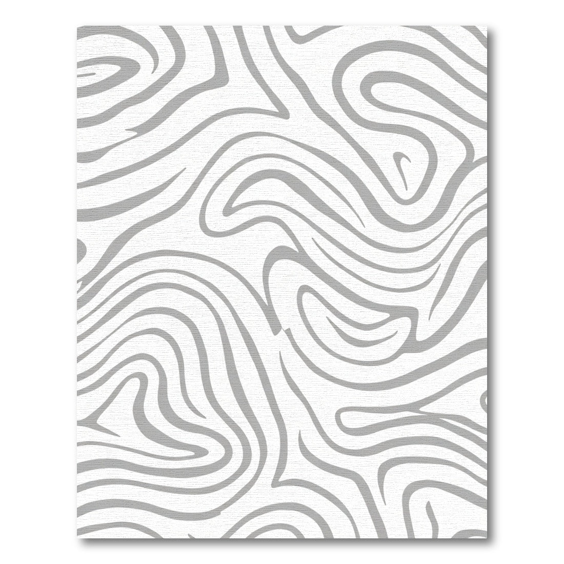 Abstract Swirl Gray Lines Rug