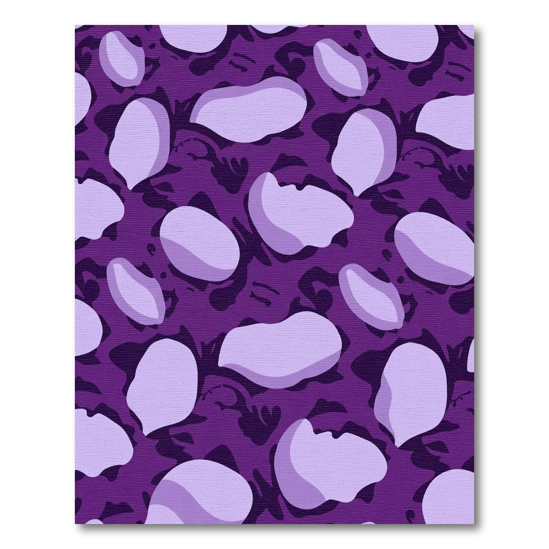 Amethyst Organic Shape Overlay Rug