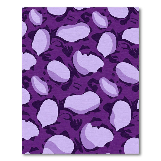 Amethyst Organic Shape Overlay Rug