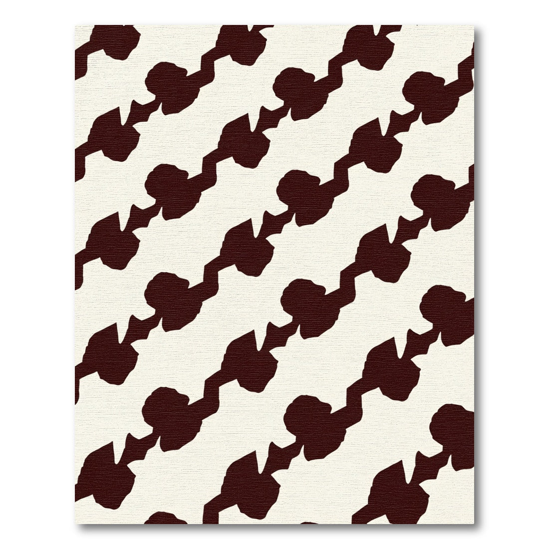 Deep Cherry Chain Link Rug