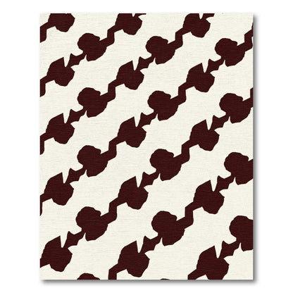 Deep Cherry Chain Link Rug