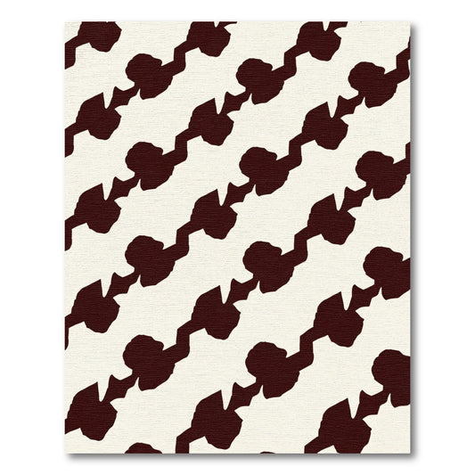 Deep Cherry Chain Link Rug