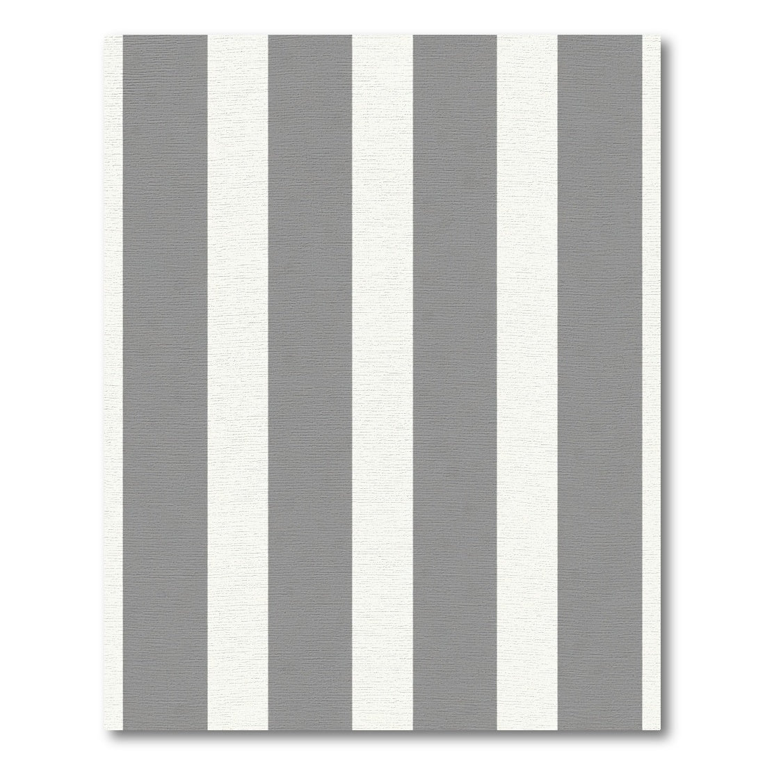 Classic Gray White Stripe Rug