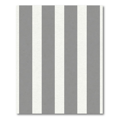 Classic Gray White Stripe Rug