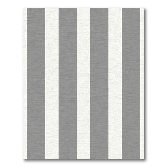 Classic Gray White Stripe Rug