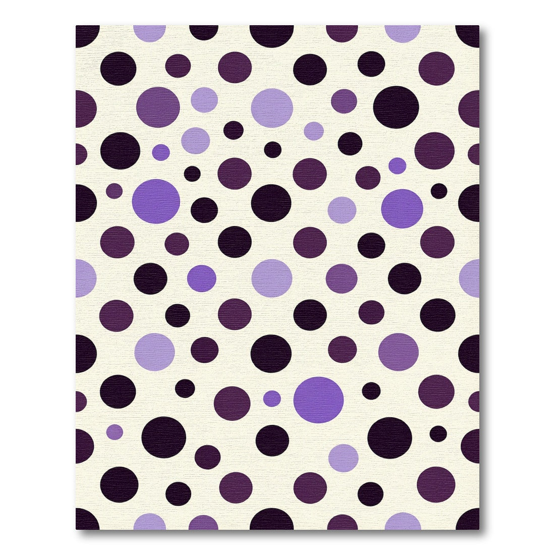 Amethyst Purple Polka Dot Rounds Rug
