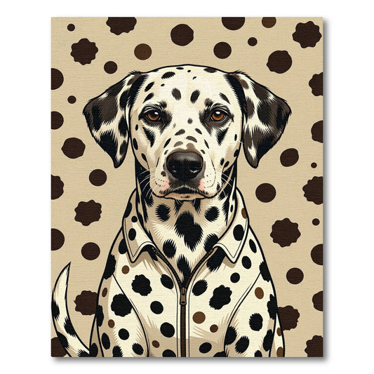 Dalmatian Spotted Cream and Cocoa Rug