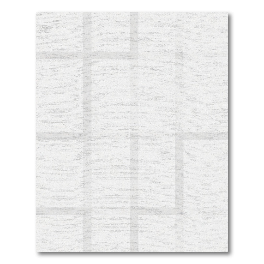 Simple Gray Wide Grid Rug