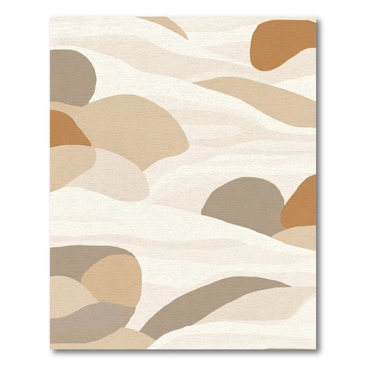 Earthy Terra Cotta Abstract Hills Rug