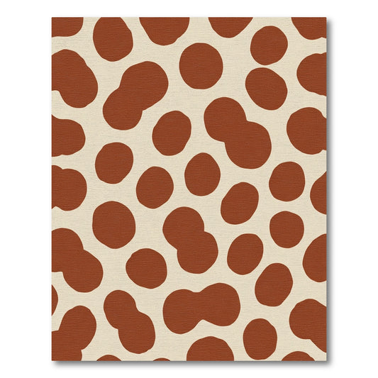 Earthy Brown Organic Spots Rug