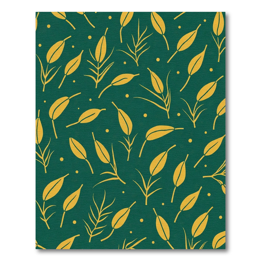 Golden Wheat Stalks On Teal Rug