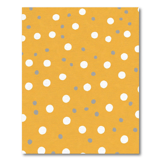 Orange White Gray Polka Dot Scatter Rug